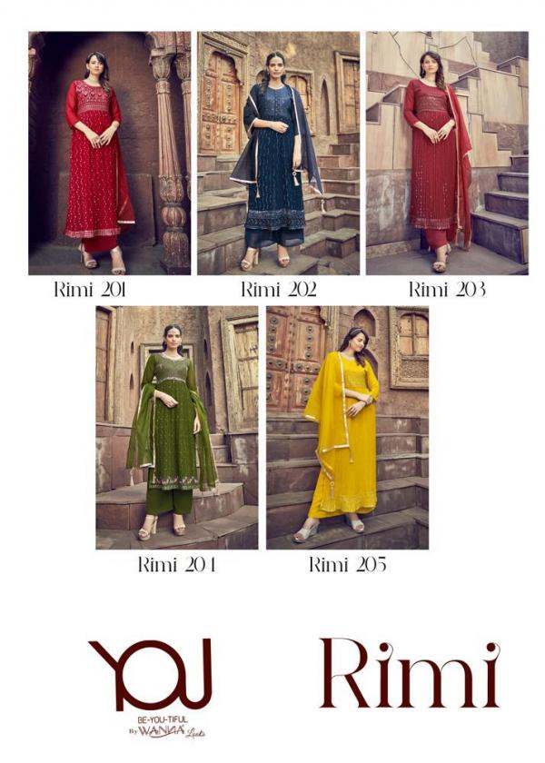 Wanna Rimi Styles Designer Kurti With Bottom Dupatta Collection